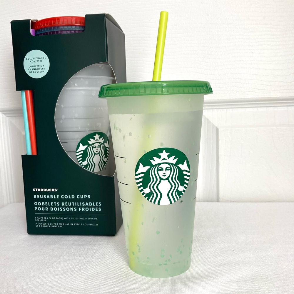 STARBUCKS Color Changing Confetti Cold Cup